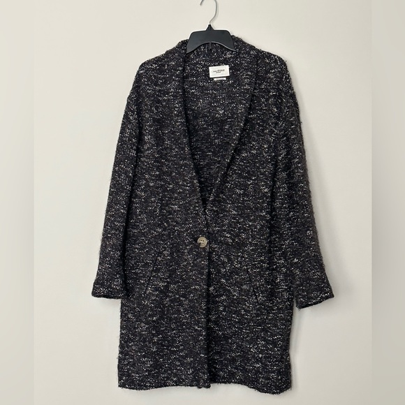 Isabel Marant Etoile "Osbert" marled gray alpaca wool blend oversize coat - Picture 6 of 10